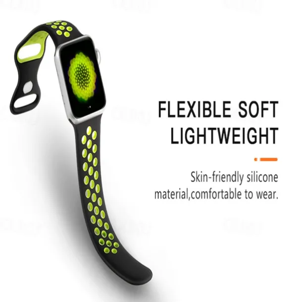 4 Pack Sport Band Compatible with Apple Watch band 38mm 40mm 41mm 42mm 44mm 45mm 49mm Waterproof Adjustable Soft Silicone Strap Replacement Wristband for iwatch Series Ultra 8 7 SE 6 5 4 3 2 1