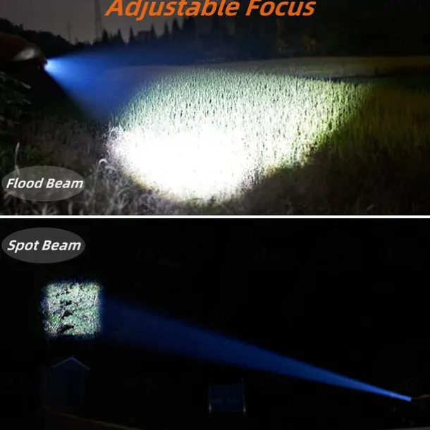 2 Pack Tactical Flashlights Torch, Military Grade 5 Modes 3000 High Lumens Led Waterproof Handheld Flashlight for Camping Biking Hiking Outdoor Home Emergency