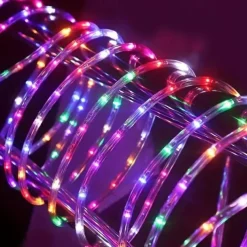 1 Pack Timing Function String Light, Adjustable Brightness Light String, Tube Sleeve Light, Indoor and Outdoor Decorative Lights, Holiday Christmas Decorative Lights, Waterproof 3AA