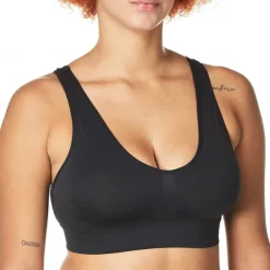 2 Pack Underwear Women's Plus Size Deep U Comfortable Beauty Back Yoga Vest with Pads No Steel Ring Gathered Shock-proof Sports Bra Home Outfits