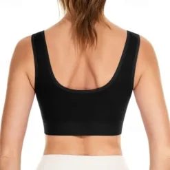 2 Pack Underwear Women's Plus Size Deep U Comfortable Beauty Back Yoga Vest with Pads No Steel Ring Gathered Shock-proof Sports Bra Home Outfits