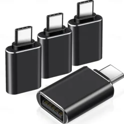 4 Pack USB C Female to USB Male Adapter Type C to USB Adapter USBC to A Power Charger Cable Converter for iPhone 13 12 Mini Pro Max,Samsung Galaxy S22,iPad Mini Air Pro i-Watch Series 7