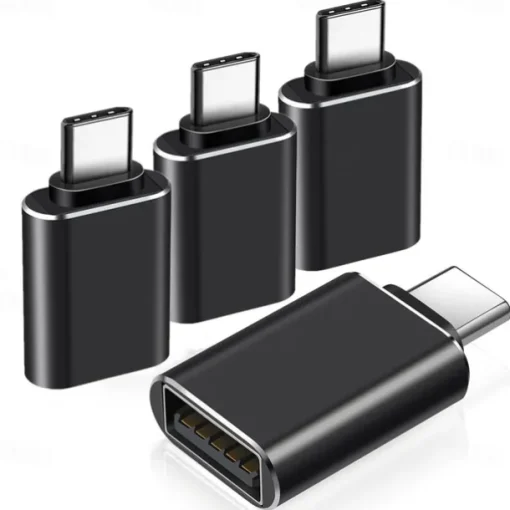 4 Pack USB C Female to USB Male Adapter Type C to USB Adapter USBC to A Power Charger Cable Converter for iPhone 13 12 Mini Pro Max,Samsung Galaxy S22,iPad Mini Air Pro i-Watch Series 7