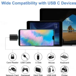 4 Pack USB C Female to USB Male Adapter Type C to USB Adapter USBC to A Power Charger Cable Converter for iPhone 13 12 Mini Pro Max,Samsung Galaxy S22,iPad Mini Air Pro i-Watch Series 7