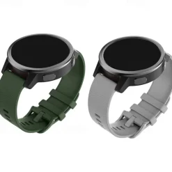 2 Pack Watch Band for Garmin Forerunner 265 255 Music Venu 3 2 Vivoactive 4 22mm Soft Silicone Replacement Strap 22mm Sport Band Wristband