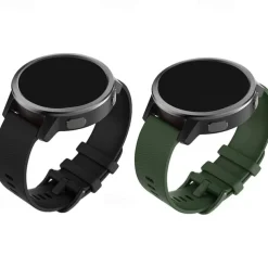 2 Pack Watch Band for Garmin Forerunner 265 255 Music Venu 3 2 Vivoactive 4 22mm Soft Silicone Replacement Strap 22mm Sport Band Wristband