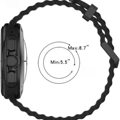 4 Pack Watch Band for Samsung Watch Ultra 47mm Silicone Replacement Strap Adjustable Ocean Band Wristband