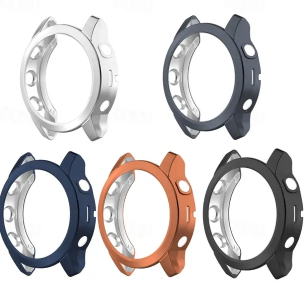 2 Pack Watch Case Compatible with Garmin Fenix 7S / Fenix 7 / Fenix 7X Scratch Resistant Ultra-thin Shockproof Soft TPU Watch Cover