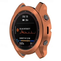 2 Pack Watch Case Compatible with Garmin Fenix 7S / Fenix 7 / Fenix 7X Scratch Resistant Ultra-thin Shockproof Soft TPU Watch Cover