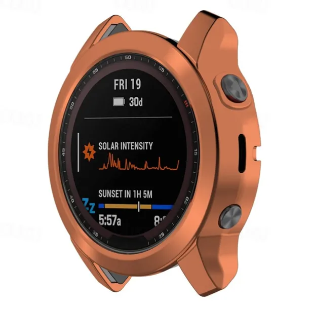 2 Pack Watch Case Compatible with Garmin Fenix 7S / Fenix 7 / Fenix 7X Scratch Resistant Ultra-thin Shockproof Soft TPU Watch Cover