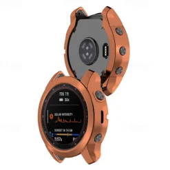 2 Pack Watch Case Compatible with Garmin Fenix 7S / Fenix 7 / Fenix 7X Scratch Resistant Ultra-thin Shockproof Soft TPU Watch Cover
