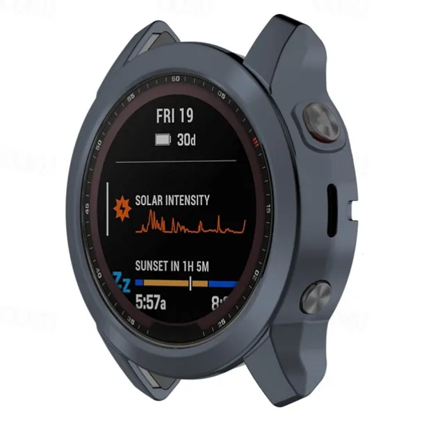 2 Pack Watch Case Compatible with Garmin Fenix 7S / Fenix 7 / Fenix 7X Scratch Resistant Ultra-thin Shockproof Soft TPU Watch Cover