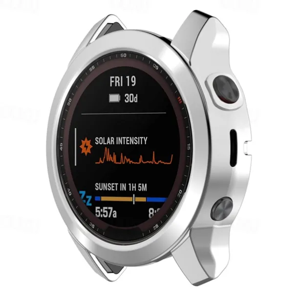 2 Pack Watch Case Compatible with Garmin Fenix 7S / Fenix 7 / Fenix 7X Scratch Resistant Ultra-thin Shockproof Soft TPU Watch Cover