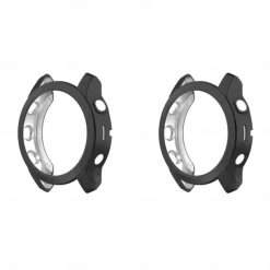 2 Pack Watch Case Compatible with Garmin Fenix 7S / Fenix 7 / Fenix 7X Scratch Resistant Ultra-thin Shockproof Soft TPU Watch Cover
