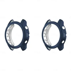 2 Pack Watch Case Compatible with Garmin Fenix 7S / Fenix 7 / Fenix 7X Scratch Resistant Ultra-thin Shockproof Soft TPU Watch Cover