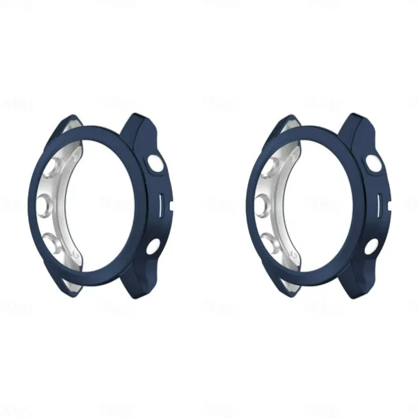 2 Pack Watch Case Compatible with Garmin Fenix 7S / Fenix 7 / Fenix 7X Scratch Resistant Ultra-thin Shockproof Soft TPU Watch Cover