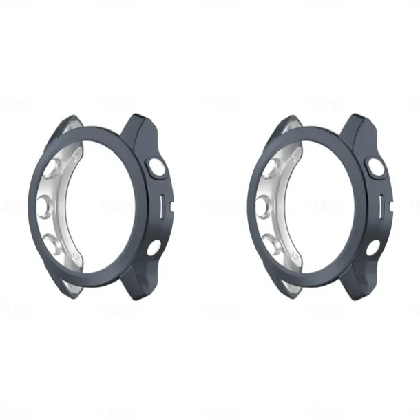 2 Pack Watch Case Compatible with Garmin Fenix 7S / Fenix 7 / Fenix 7X Scratch Resistant Ultra-thin Shockproof Soft TPU Watch Cover