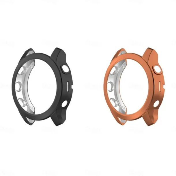 2 Pack Watch Case Compatible with Garmin Fenix 7S / Fenix 7 / Fenix 7X Scratch Resistant Ultra-thin Shockproof Soft TPU Watch Cover