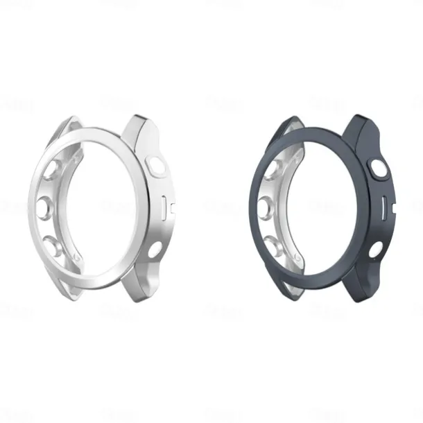 2 Pack Watch Case Compatible with Garmin Fenix 7S / Fenix 7 / Fenix 7X Scratch Resistant Ultra-thin Shockproof Soft TPU Watch Cover