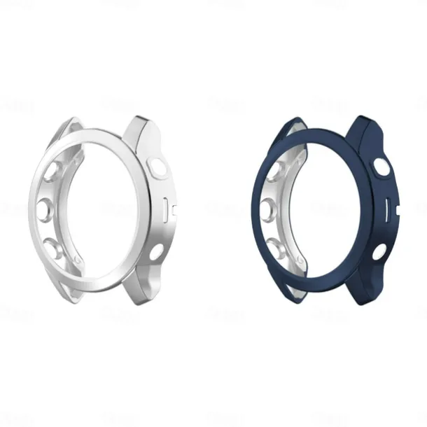 2 Pack Watch Case Compatible with Garmin Fenix 7S / Fenix 7 / Fenix 7X Scratch Resistant Ultra-thin Shockproof Soft TPU Watch Cover