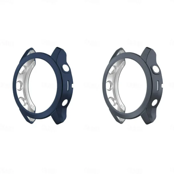 2 Pack Watch Case Compatible with Garmin Fenix 7S / Fenix 7 / Fenix 7X Scratch Resistant Ultra-thin Shockproof Soft TPU Watch Cover