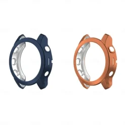 2 Pack Watch Case Compatible with Garmin Fenix 7S / Fenix 7 / Fenix 7X Scratch Resistant Ultra-thin Shockproof Soft TPU Watch Cover