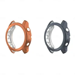 2 Pack Watch Case Compatible with Garmin Fenix 7S / Fenix 7 / Fenix 7X Scratch Resistant Ultra-thin Shockproof Soft TPU Watch Cover