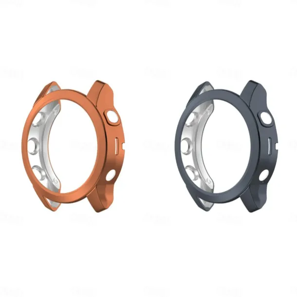 2 Pack Watch Case Compatible with Garmin Fenix 7S / Fenix 7 / Fenix 7X Scratch Resistant Ultra-thin Shockproof Soft TPU Watch Cover