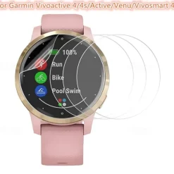 3 Pack Watch Screen Protector Compatible with Garmin Vivosmart 4 Venu Garmin Active Garmin Vivoactive 4 Vivoactive 4S Privacy Screen Protectors High Definition Shock Proof TPU Watch Accessories