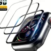 [2 Pack] Watch Screen Protector Compatible with Apple Watch Ultra 49mm Series 8 7 41mm 45mm Series 6 5 4 SE 40mm 44mm Series 3 2 1 38mm 42mm Max Coverage Touch Sensitive Bubble Free Soft Film Watch