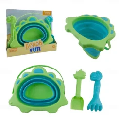 3 Packs Foldable Pail Bucket with Shovels Collapsible Buckets Multi Purpose for Beach Camping Gear Beach Party Fishing and Fun Summer Activities