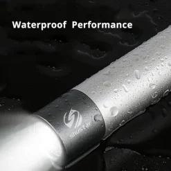 2 Packs Mini LED Flashlight USB Rechargable 3 Lighting Mode Waterproof Torch Telescopic Zoom Stylish Portable Suit for Night Lighting