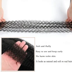 8 Packs Pre-Separated Springy Afro Twist Hair Suitable for Damaged Soft Locs Synthetic Marley Twist Braiding Hair