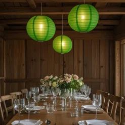 3 Packs Solar Paper Lanterns 8&10&12inch Waterproof Outdoor Nylon Cloth Paper Lantern Lamps Garden Hanging Paper Lanterns for Outdoor Garden Wedding Halloween Party Decoration(Warm White)