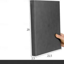 400 Pages A4 Notebook College Student Art Exquisite Thickened Large Notepad A5 Office High-end Pu Leather Work Conference Record Book Horizontal Line Diary