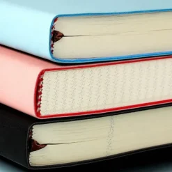 400 Pages A4 Notebook College Student Art Exquisite Thickened Large Notepad A5 Office High-end Pu Leather Work Conference Record Book Horizontal Line Diary