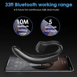 2023 Painless Ear-hook Bluetooth 5.0 EDR Business Headphoneergonomic design Non-earplugs Wireless sport Earphone with Mic