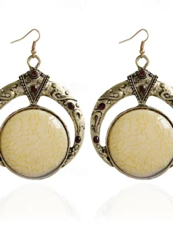 1 Pair Drop Earrings For Women's Party Evening Gift Date Alloy Vintage Style Fashion