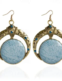 1 Pair Drop Earrings For Women's Party Evening Gift Date Alloy Vintage Style Fashion