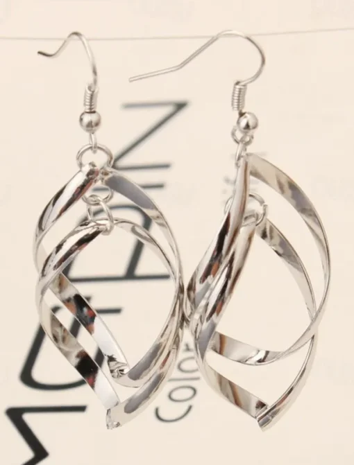 1 Pair Drop Earrings For Women's Party Evening Gift Date Alloy Fancy Fashion