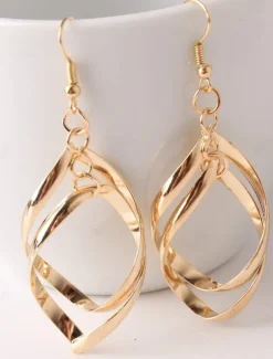 1 Pair Drop Earrings For Women's Party Evening Gift Date Alloy Fancy Fashion