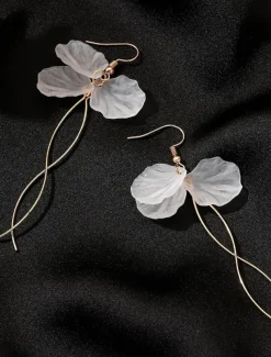 1 Pair Drop Earrings Hanging Earrings For Women's Birthday Party Evening Gift Alloy Drop Fashion Petal