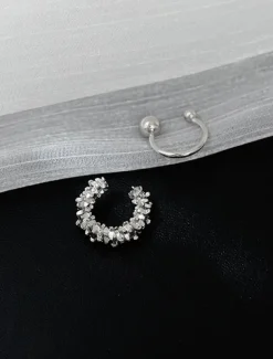 1 Pair Ear Cuff For Women's Wedding Gift Date Alloy Fancy Fashion Diamond