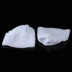 1 Pair Hallux Valgus Corrector, Toe Separators Toe Spacers Split Toe Device, Five Toes Forefoot Pad, Silicone Wearable Shoes for Women