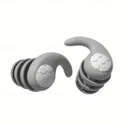 1 Pair Sleeping Ear Plugs Silicone Soft Comfortable Earplugs Sound Insulation Noise Reduction Earbuds Noise Filter Sleeping Swimming Waterproof Three Layers Mute
