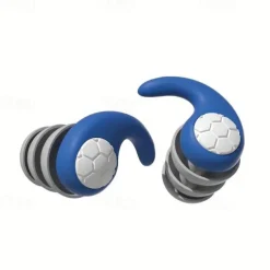 1 Pair Sleeping Ear Plugs Silicone Soft Comfortable Earplugs Sound Insulation Noise Reduction Earbuds Noise Filter Sleeping Swimming Waterproof Three Layers Mute
