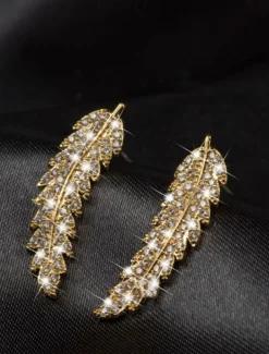 1 Pair Stud Earrings Drop Earrings For Women's Wedding Birthday Party Evening Alloy Classic Leaf