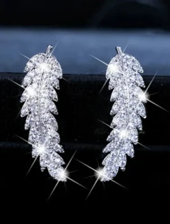 1 Pair Stud Earrings Drop Earrings For Women's Wedding Birthday Party Evening Alloy Classic Leaf