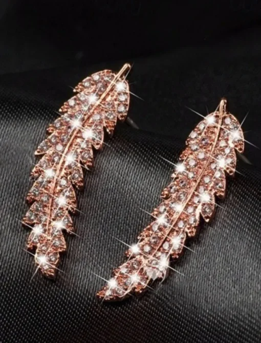 1 Pair Stud Earrings Drop Earrings For Women's Wedding Birthday Party Evening Alloy Classic Leaf