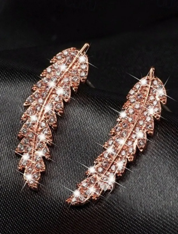 1 Pair Stud Earrings Drop Earrings For Women's Wedding Birthday Party Evening Alloy Classic Leaf